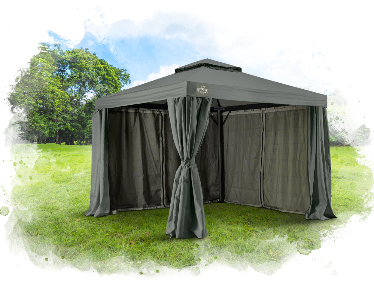 Verplicht leerling kompas Grizzly Outdoor – PVC Partytenten